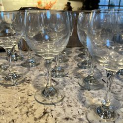 2 dzn wine glasses. larger quantities available. stemmed wine glasses glassware wedding party items