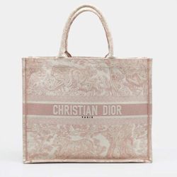 Christian Dior Book Tote in the Toile de Jouy pattern
