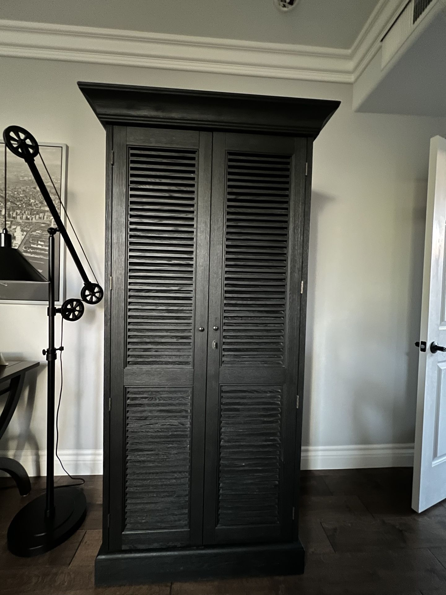RH Restoration Hardware Shutter Single Armoire