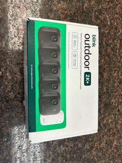 Blink outdoor 2k+ battery operated 5 pack cameras