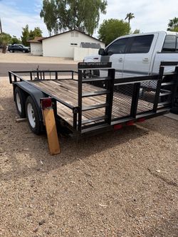 Top Hat Utility Trailer with Wood Deck