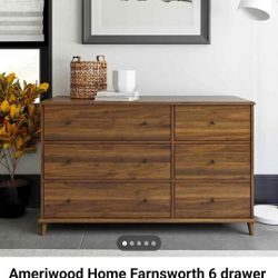 Ameriwood home Farnsworth 6 drawer dresser 

Ameriwoʻd Home modelo Farnsworth con 6 cajones 