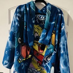 Spongebob Squarepants Youth Robe/Snuggie “ Soak Up The Action”