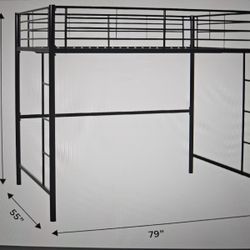 Full Loft Bed Frame $125