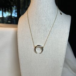 Stella & Dot Luna Cresent Moon Necklace
