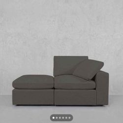Right compression sofa /only chaise not included sofa and ottoman/Red Flannel And PVC  only sofa not included chaise or ottoman