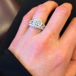  Engagement Ring + Wedding Band + Diamond Jewelry 