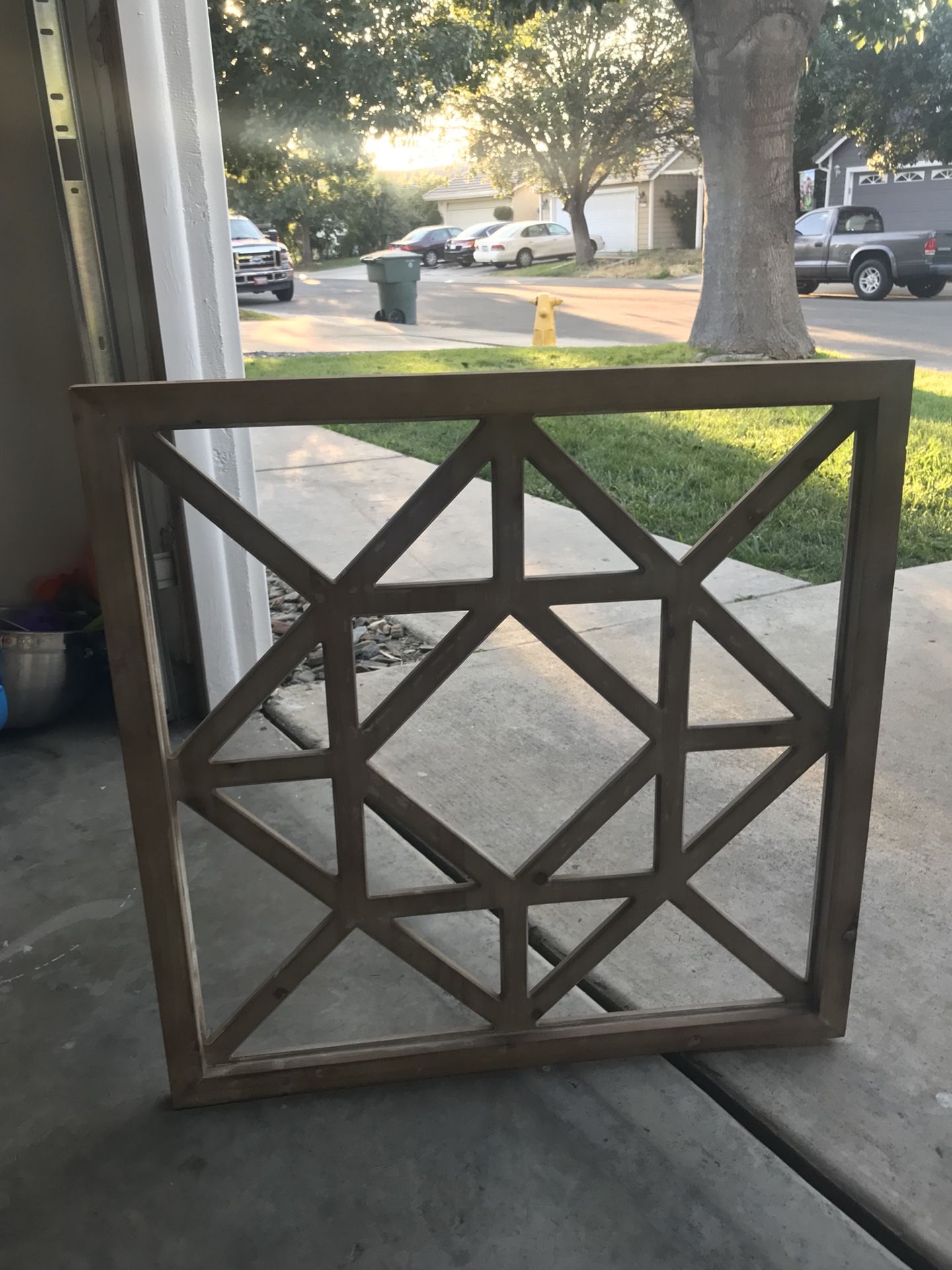 Target Lattice Wood Square 25"x25" Threshold $35