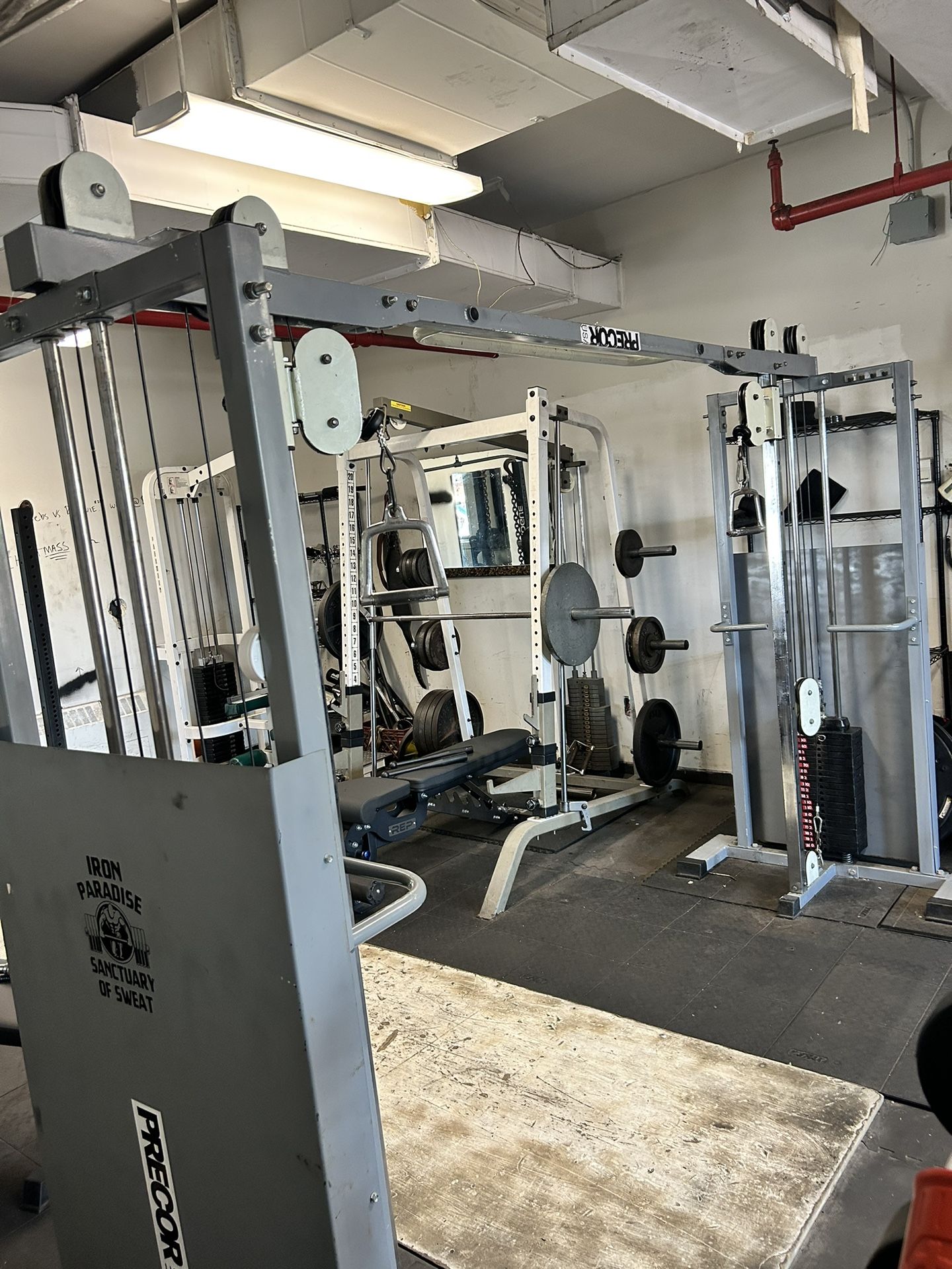 Crossover Cable Machine PRECOR Fitness Gym Exercise Equipment 200 Pounds