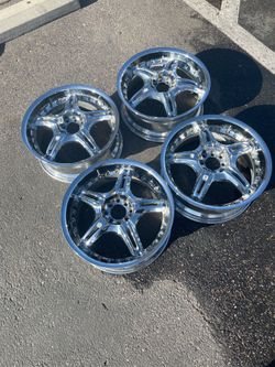 Chrome 4x100 Wheels Rines