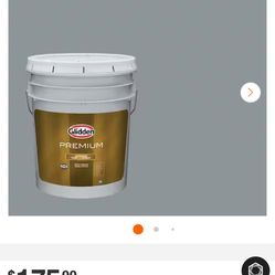 (3) Steeple Gray Glidden Premium Satin Exterior Paint Plus Primer 4.5 Gal.