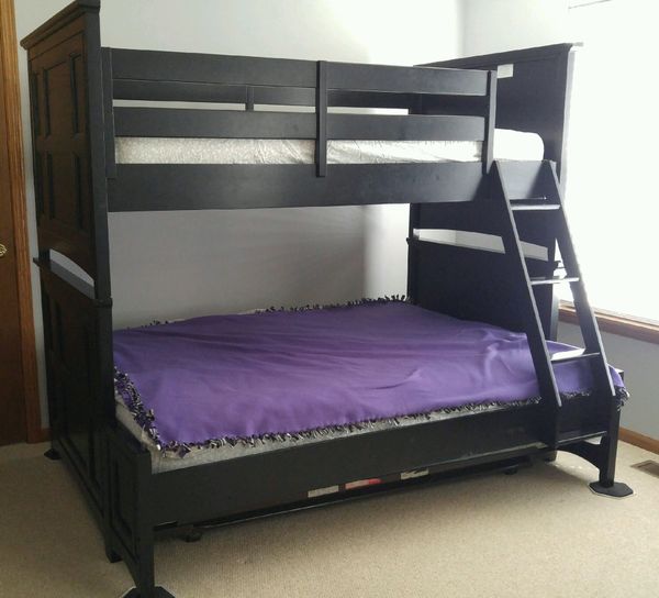Magnussen Home Bennett Black Twin Over Full Bunk Bed For In Magnussen Home Bennett Black Twin Over Full Bunk Bed