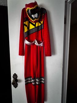 Power ranger costume and mask- well worn
