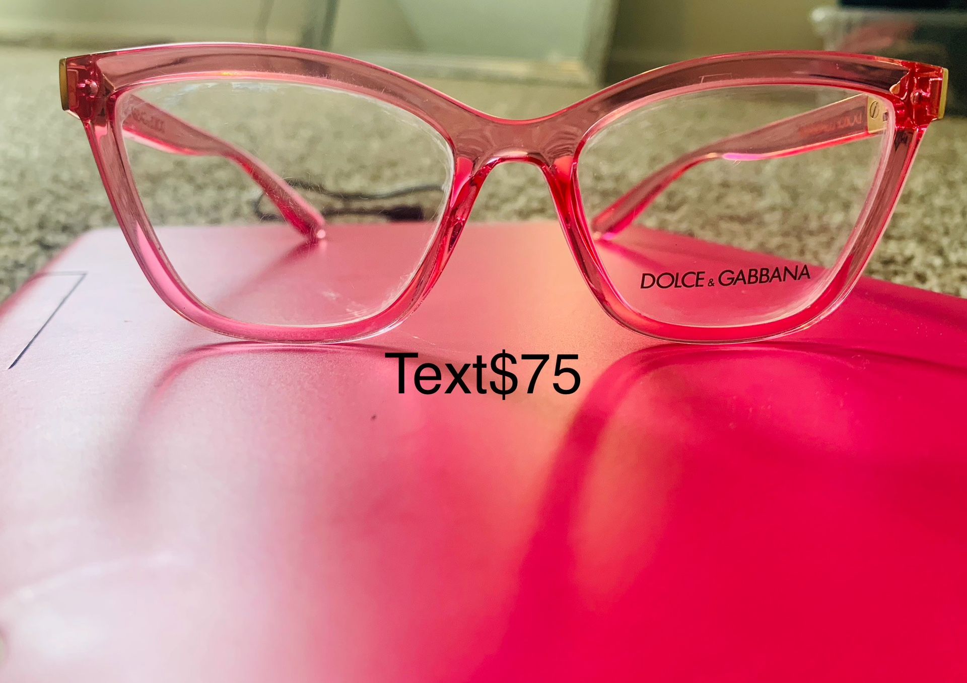 Dolce Gabbana pink women’s glasses