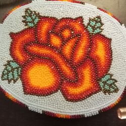 Native Beaded Belt Buckle 