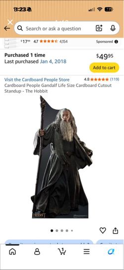 Lord of the rings cardboard cut outs