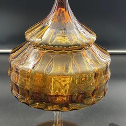 HONEY AMBER EMPOLI GLASS APOTHECARY CANDY JAR