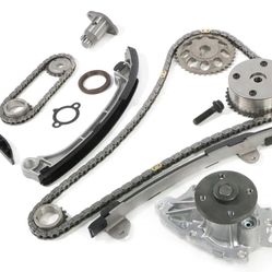 New Toyota 2002-2013 2.4L Timing Chain Kit w/ VVT-i Sprocket + Water Pump