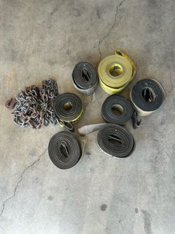 Chain and heavy duty straps