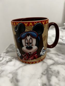 Disney Parks BIG Mickey Coffee Mug Cup "Mornings Arent Pretty" Extra Large 30 oz