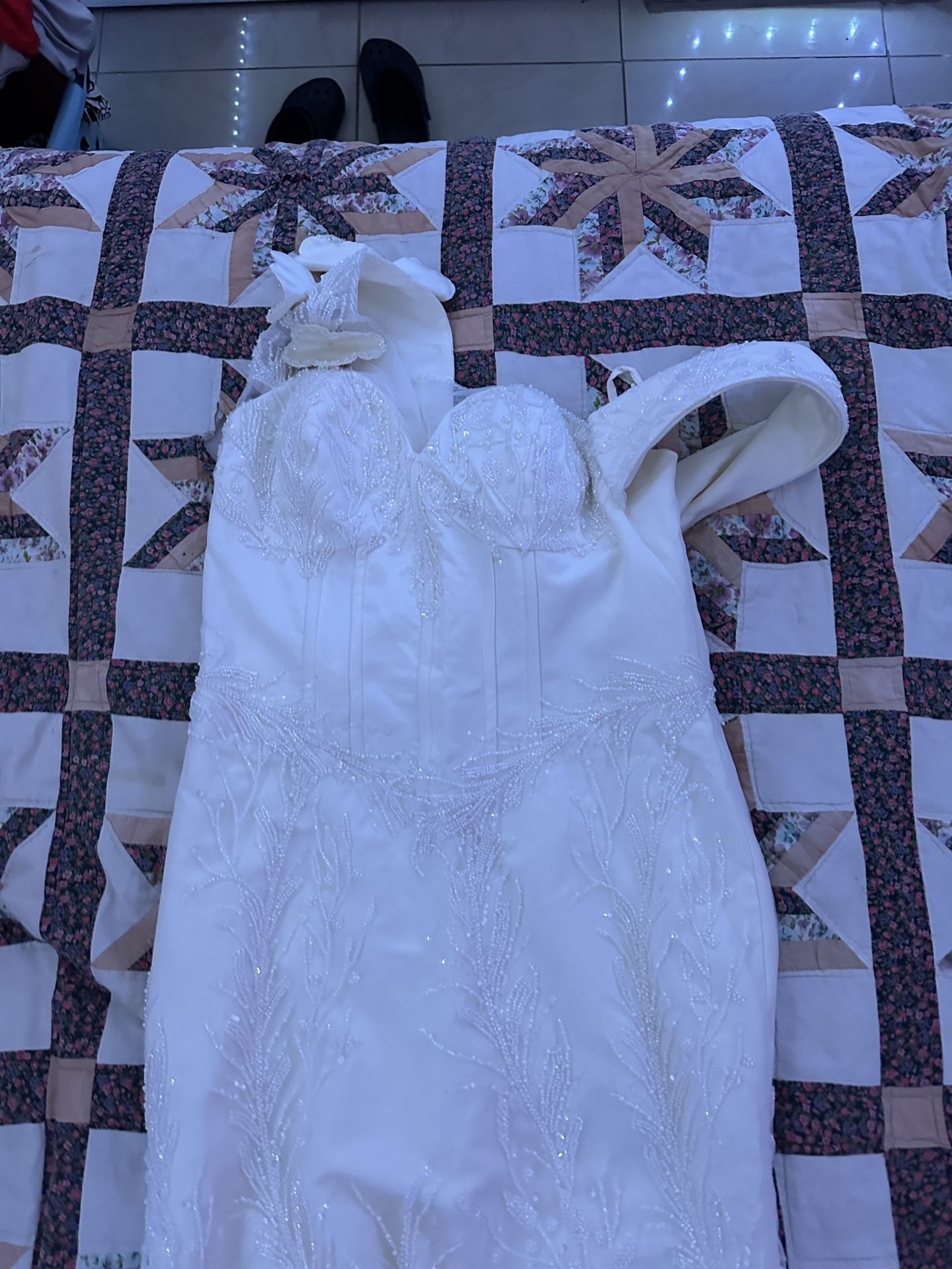 White Petal, Pearl Dress Size 6
