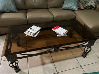 Vintage Glass coffee table