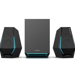 Edifier G1500 MAX 2.1 Bluetooth Gaming Speakers with RGB Lighting (3-Piece) Black