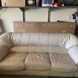 Genuine Leather Couch