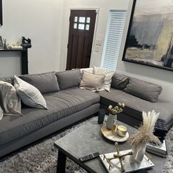 Grey sectional 115” 