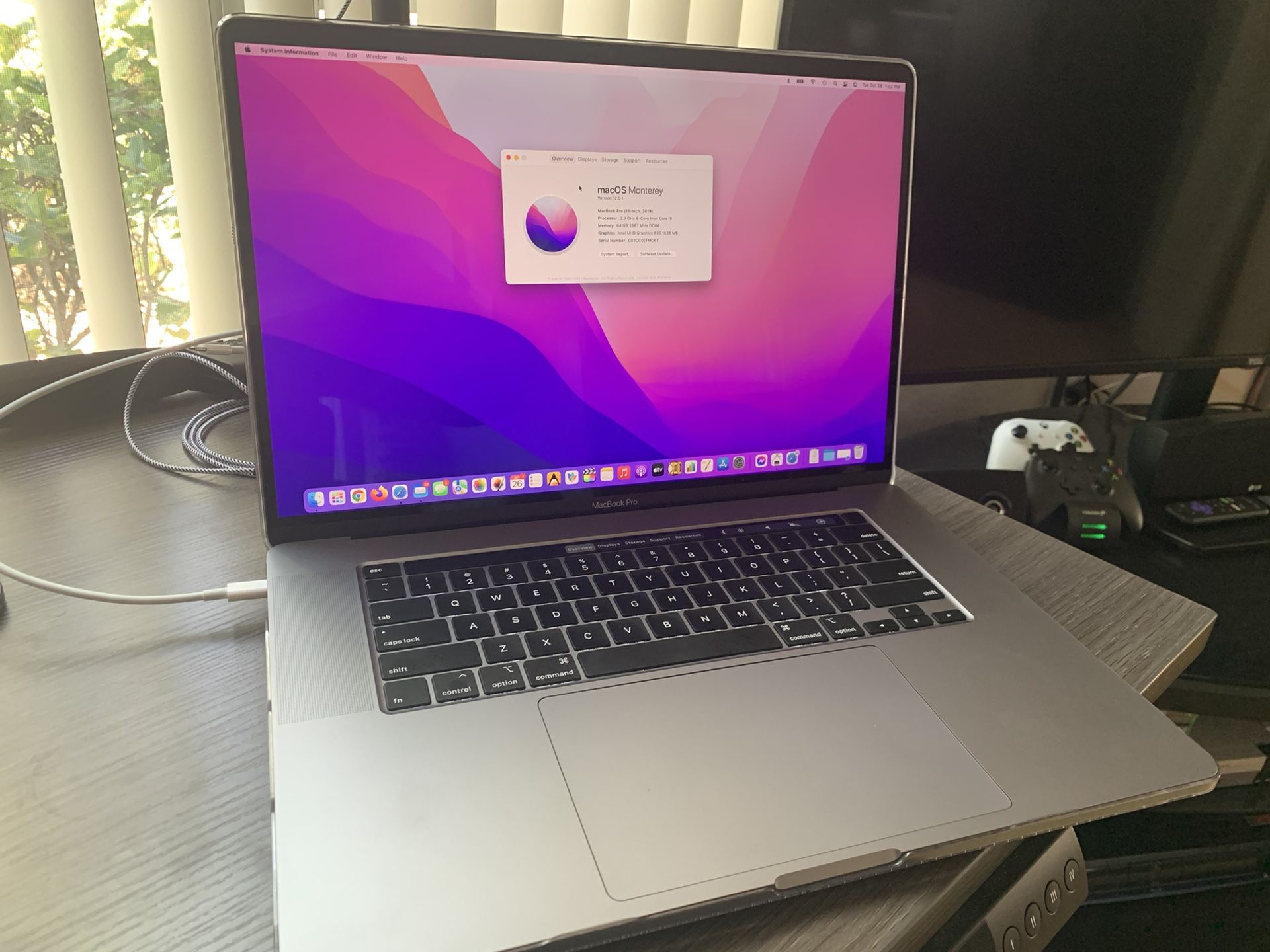 16” MacBook Pro, 2.3ghz Intel Core i9, 64GB Ram, 2TB SSD