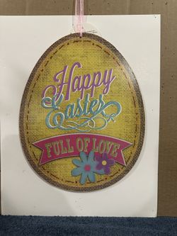 Happy   Easter    Hanging    Decor   Sign