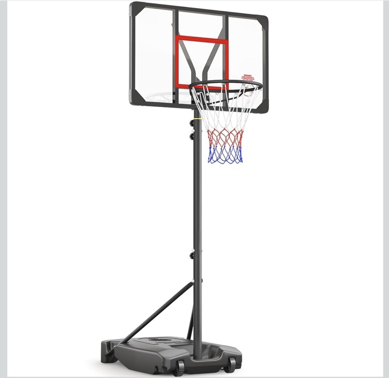 BraraBasketball Hoop Outdoor 4.82-8.53ft Adjustable, Portable Basketball Hoops & Goals for Kids/Teenagers/Youth in Backyard/Driveway/Indoor, with Enla