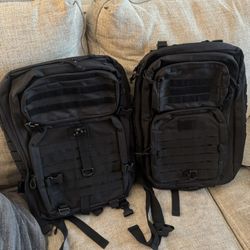 Black Molle Backpacks New 