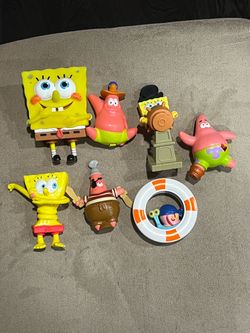 SpongeBob SquarePants Figure lot of 7 Gary Patrick