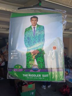 DC The Riddler Suit Adult Costume