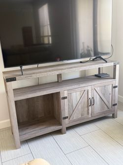 Farmhouse style TV Stand / Console table in grey