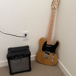Squier Telecaster With Amp
