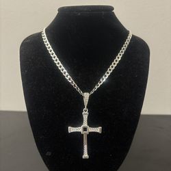 27" hammered silver chain 