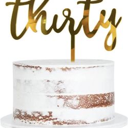 30 Cake Topper