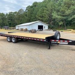 New 25Ft Deckover Bump Pull 14k Equipment Trailer