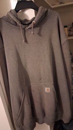 Mens Grey colored pullover hoodie size 2x by (carhartt)