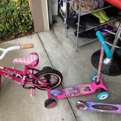 2 Scooter + Bicycles All For $30