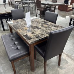 New 5pcs Dining Table Set 