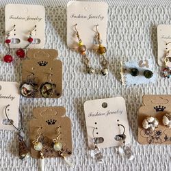 Boutique close out jewelry earring assorted styles stone crystal