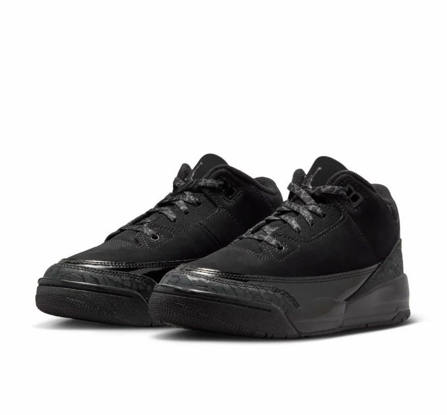 Nike Air Jordan 3 Retro Black Cat Kids Sz 2Y DM0966-001
