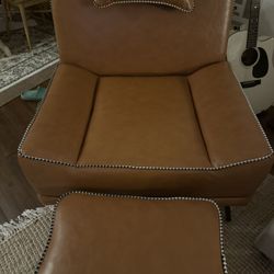 Wayfair Faux Leather Camel Chair 