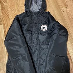 Converse Coat With Hoodie  Youth Extra Larged