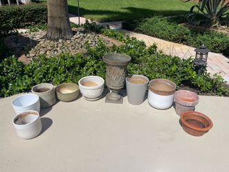 Mixed Lot of 10 Outdoor Planters