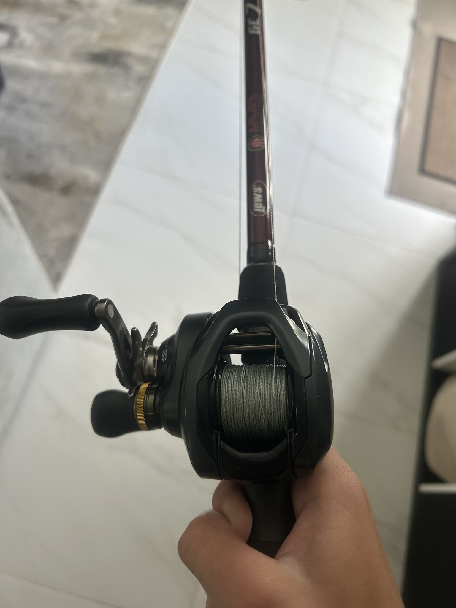 Shimano Curado 201 On A Lews Kvd Rod