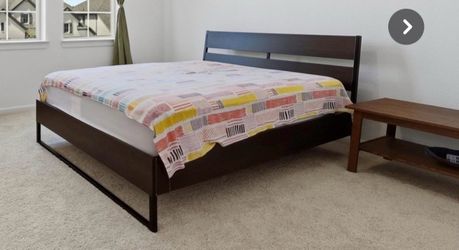 Ikea queen bed frame and mattress